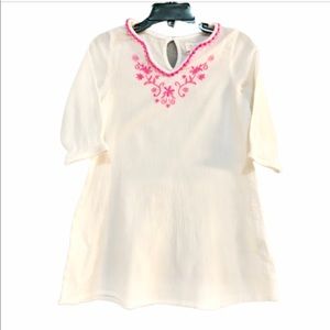 Girls Embroidered Swim Coverup